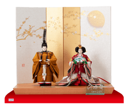 雛人形,親王飾り,1306,塗欅平台飾り